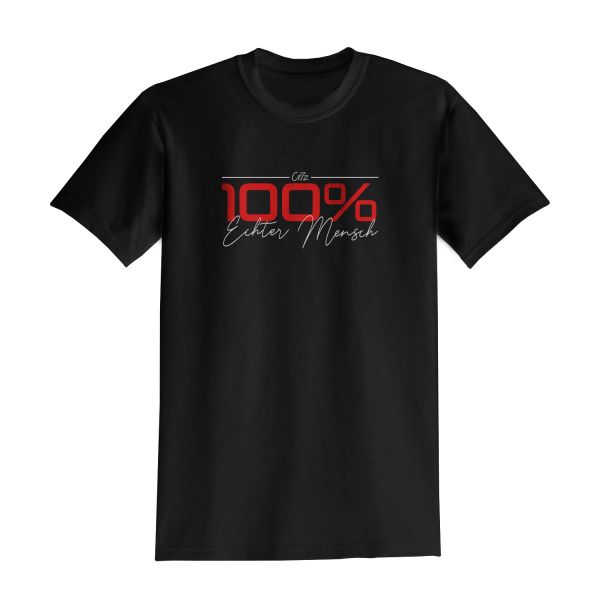 Cr7z - 100% Echter Mensch T-Shirt (Schwarz)
